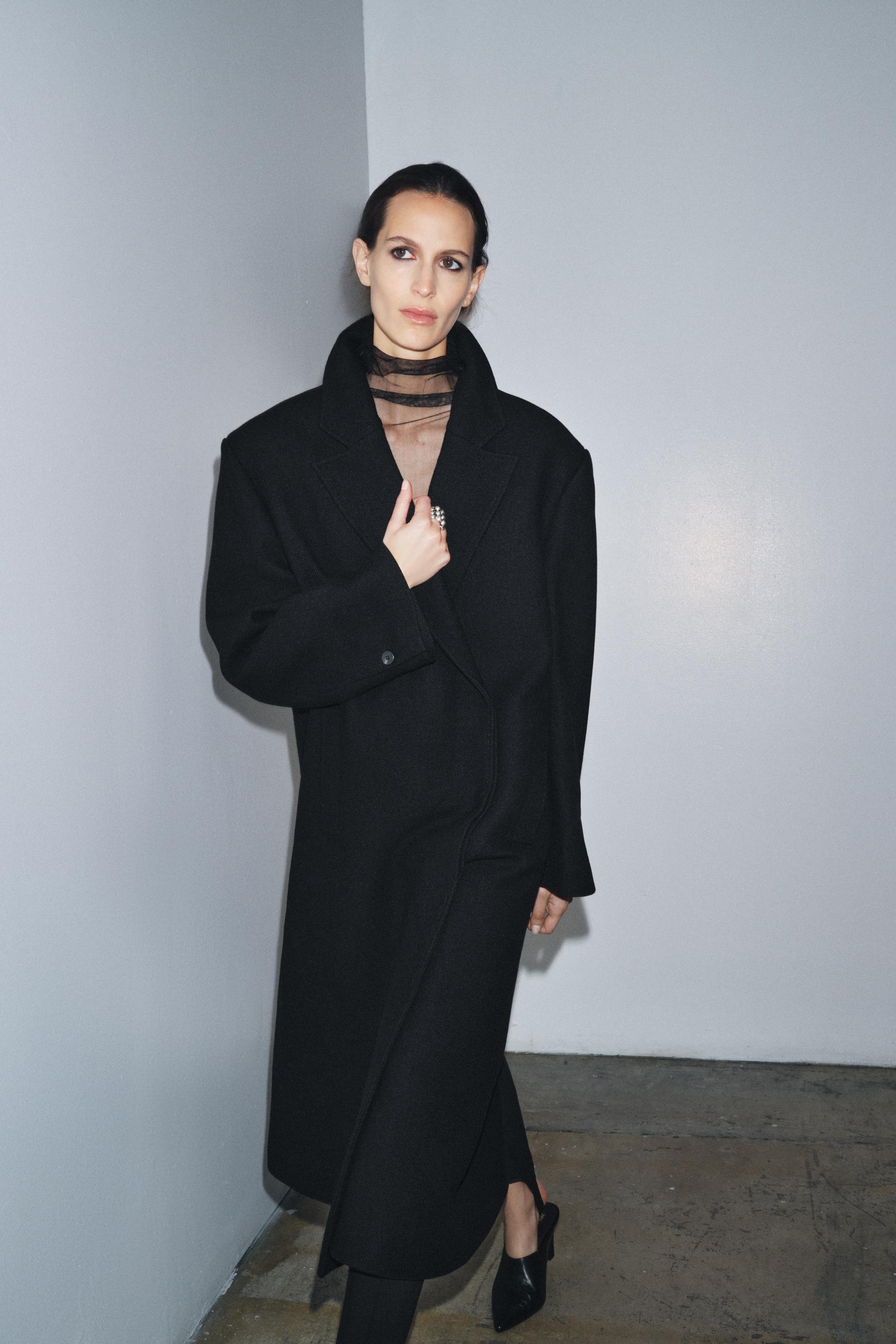 MANTEAU EN MÉLANGE DE LAINE ZW COLLECTION